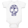 Baby Clothes Skull Halloween Funny Humor Style A Baby Bodysuits Cotton