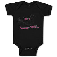 Baby Clothes Here Comes Trouble Style A Funny Humor Baby Bodysuits Cotton