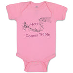 Baby Clothes Here Comes Trouble Style A Funny Humor Baby Bodysuits Cotton