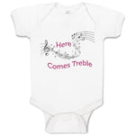 Baby Clothes Here Comes Trouble Style A Funny Humor Baby Bodysuits Cotton