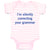 Baby Clothes I'M Silently Correcting Your Grammar Baby Bodysuits Cotton