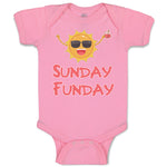 Baby Clothes Sunday Funday Funny Humor Baby Bodysuits Boy & Girl Cotton