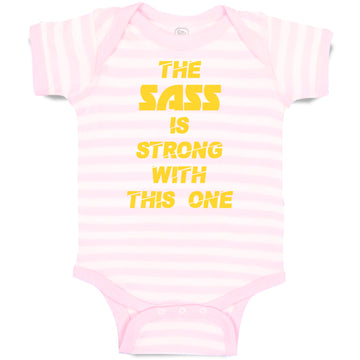 Baby Clothes The Sass Is Strong with This 1 Sassy Funny Humor Baby Bodysuits