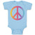 Baby Clothes Peace Sign Funny Humor Style A Baby Bodysuits Boy & Girl Cotton