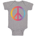 Baby Clothes Peace Sign Funny Humor Style A Baby Bodysuits Boy & Girl Cotton