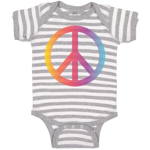 Baby Clothes Peace Sign Funny Humor Style A Baby Bodysuits Boy & Girl Cotton