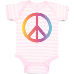 Baby Clothes Peace Sign Funny Humor Style A Baby Bodysuits Boy & Girl Cotton