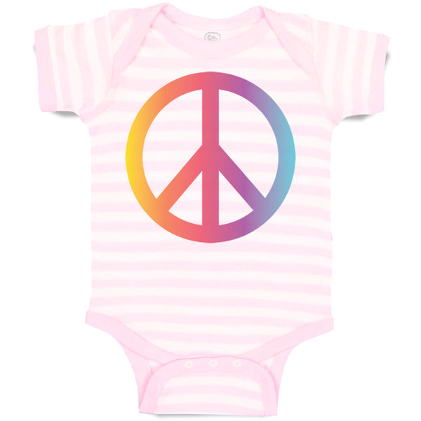 Baby Clothes Peace Sign Funny Humor Style A Baby Bodysuits Boy & Girl Cotton