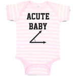 Baby Clothes Acute Math Geek Nerd Baby Funny Humor Style E Baby Bodysuits Cotton