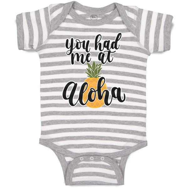 Baby Clothes You Had Me at Aloha Hawaii Baby Bodysuits Boy & Girl Cotton