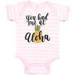 Baby Clothes You Had Me at Aloha Hawaii Baby Bodysuits Boy & Girl Cotton