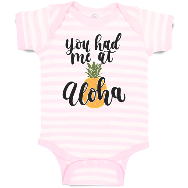 Baby Clothes You Had Me at Aloha Hawaii Baby Bodysuits Boy & Girl Cotton