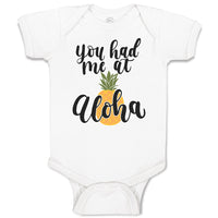 Baby Clothes You Had Me at Aloha Hawaii Baby Bodysuits Boy & Girl Cotton