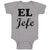 Baby Clothes El Jefe Hispanic Latin Baby Bodysuits Boy & Girl Cotton