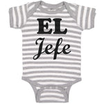 Baby Clothes El Jefe Hispanic Latin Baby Bodysuits Boy & Girl Cotton