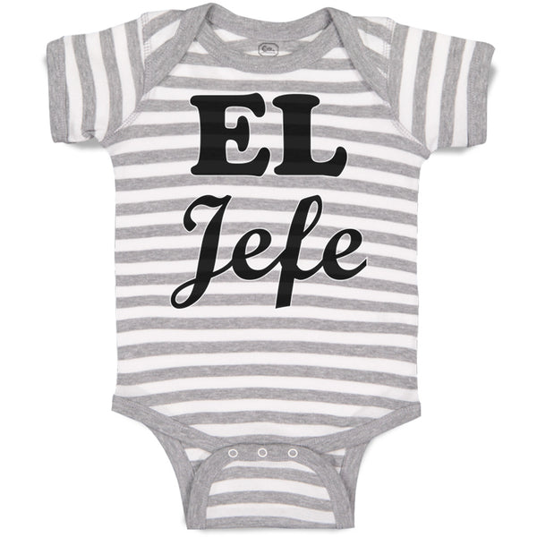 Baby Clothes El Jefe Hispanic Latin Baby Bodysuits Boy & Girl Cotton