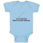 Baby Clothes I'M A Cute Kid Mom's Acute Math Geek Nerd Teacher Baby Bodysuits