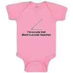 Baby Clothes I'M A Cute Kid Mom's Acute Math Geek Nerd Teacher Baby Bodysuits