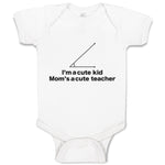 Baby Clothes I'M A Cute Kid Mom's Acute Math Geek Nerd Teacher Baby Bodysuits