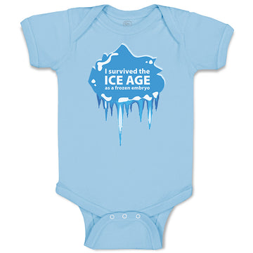 Baby Clothes I Survived The Ice Age Baby Bodysuits Boy & Girl Cotton