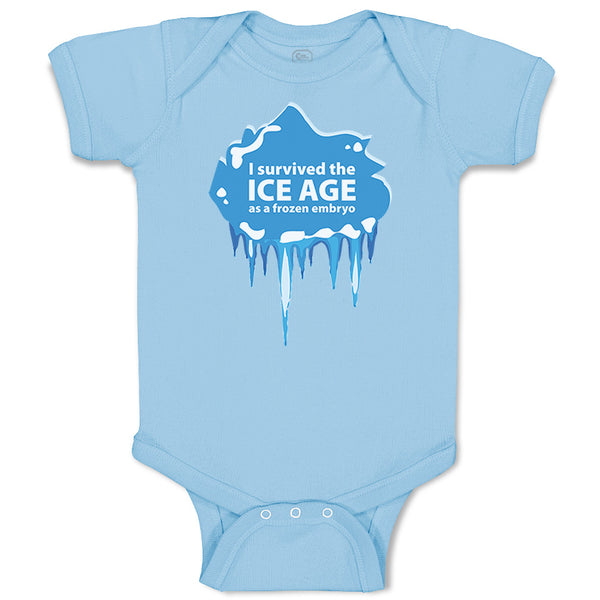 Baby Clothes I Survived The Ice Age Baby Bodysuits Boy & Girl Cotton