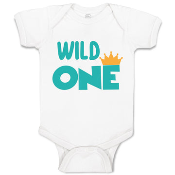 Baby Clothes Wild 1 Year Old First Birthday Funny Humor Style E Baby Bodysuits