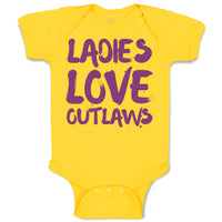 Baby Clothes Ladies Love Outlaws Funny Humor Baby Bodysuits Boy & Girl Cotton