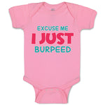 Baby Clothes Excuse Me I Just Burped Funny Humor Baby Bodysuits Cotton