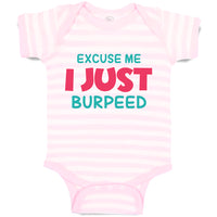 Baby Clothes Excuse Me I Just Burped Funny Humor Baby Bodysuits Cotton