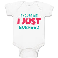 Baby Clothes Excuse Me I Just Burped Funny Humor Baby Bodysuits Cotton