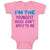 Baby Clothes I'M The Youngest Rules Don'T Apply to Me Funny Humor Baby Bodysuits