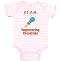 Baby Clothes S.T.E.M. Engineering Creativity Geek Nerd Baby Bodysuits Cotton