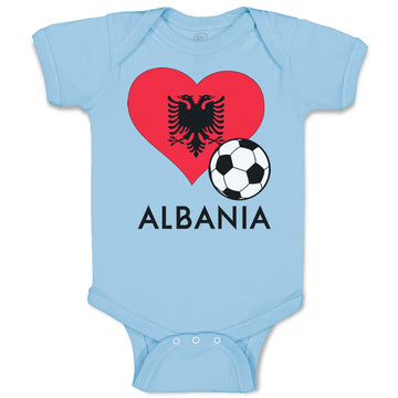 Baby Clothes Albanian Soccer Albania Football Football Baby Bodysuits Cotton