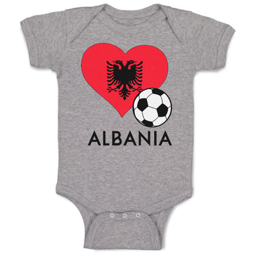 Baby Clothes Albanian Soccer Albania Football Football Baby Bodysuits Cotton
