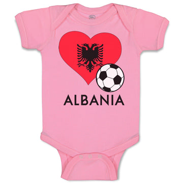 Baby Clothes Albanian Soccer Albania Football Football Baby Bodysuits Cotton