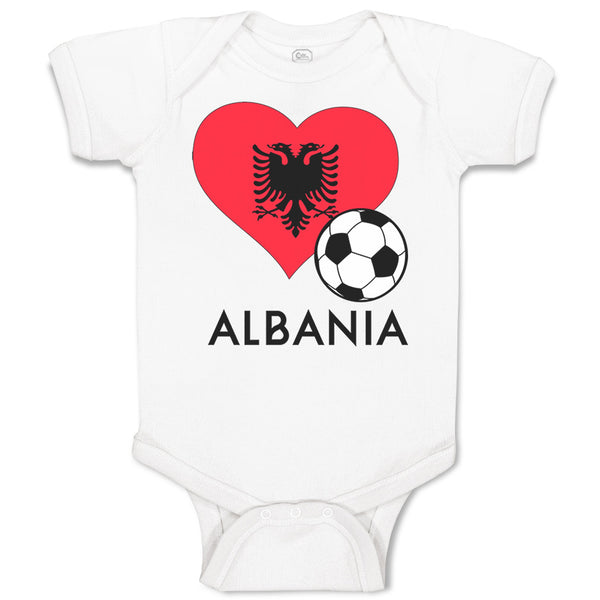 Baby Clothes Albanian Soccer Albania Football Football Baby Bodysuits Cotton