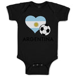 Baby Clothes Argentinian Soccer Argentina Football Baby Bodysuits Cotton