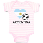 Baby Clothes Argentinian Soccer Argentina Football Baby Bodysuits Cotton