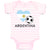 Baby Clothes Argentinian Soccer Argentina Football Baby Bodysuits Cotton