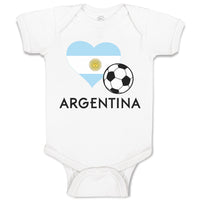 Baby Clothes Argentinian Soccer Argentina Football Baby Bodysuits Cotton