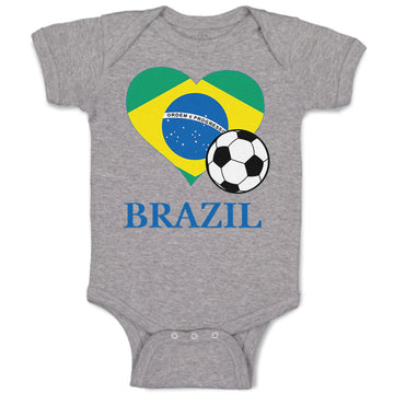 Baby Clothes Brazilian Soccer Brazil Football Football Baby Bodysuits Cotton