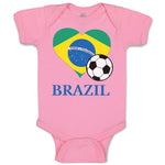 Baby Clothes Brazilian Soccer Brazil Football Football Baby Bodysuits Cotton