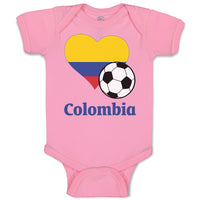 Baby Clothes Colombian Soccer Colombia Football Baby Bodysuits Boy & Girl Cotton