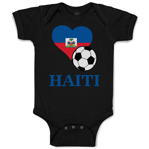 Baby Clothes Haitian Soccer Haiti Football Football Baby Bodysuits Cotton