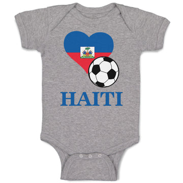 Baby Clothes Haitian Soccer Haiti Football Football Baby Bodysuits Cotton