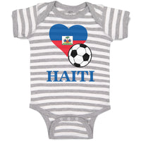 Baby Clothes Haitian Soccer Haiti Football Football Baby Bodysuits Cotton