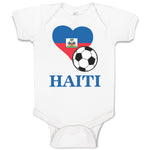 Baby Clothes Haitian Soccer Haiti Football Football Baby Bodysuits Cotton