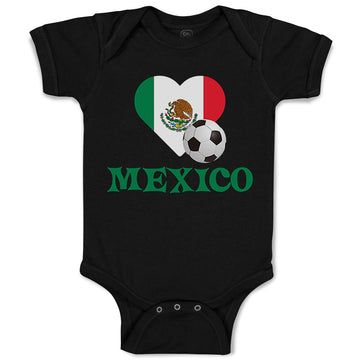 Baby Clothes Mexican Soccer Mexico Football Football Baby Bodysuits Cotton