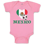 Baby Clothes Mexican Soccer Mexico Football Football Baby Bodysuits Cotton