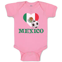 Baby Clothes Mexican Soccer Mexico Football Football Baby Bodysuits Cotton